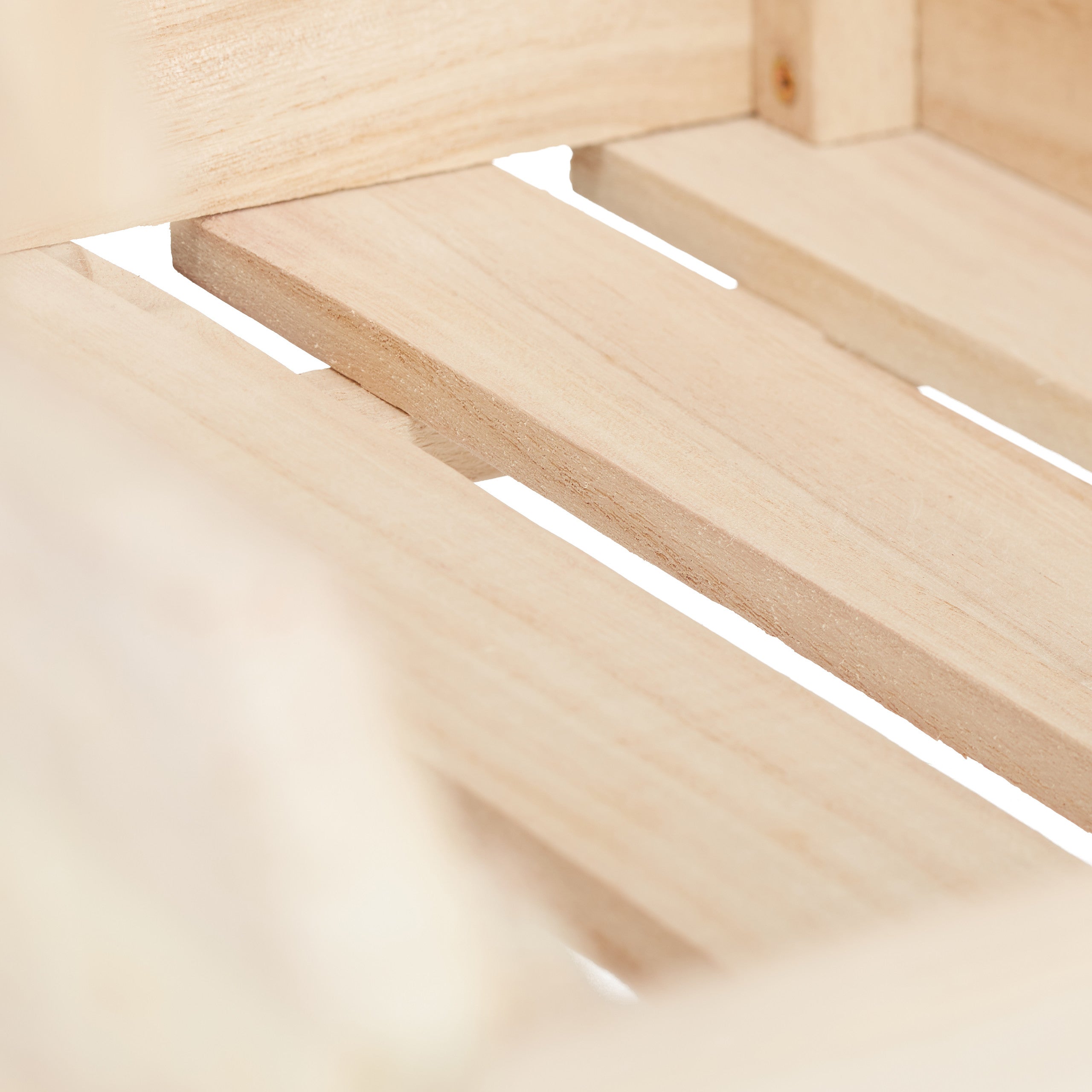 Cagette en bois empilable boîte rangement nature lot de 3 caisses HxlxP: 20 x 27,5 x 38 cm, nature, Relaxdays - 8