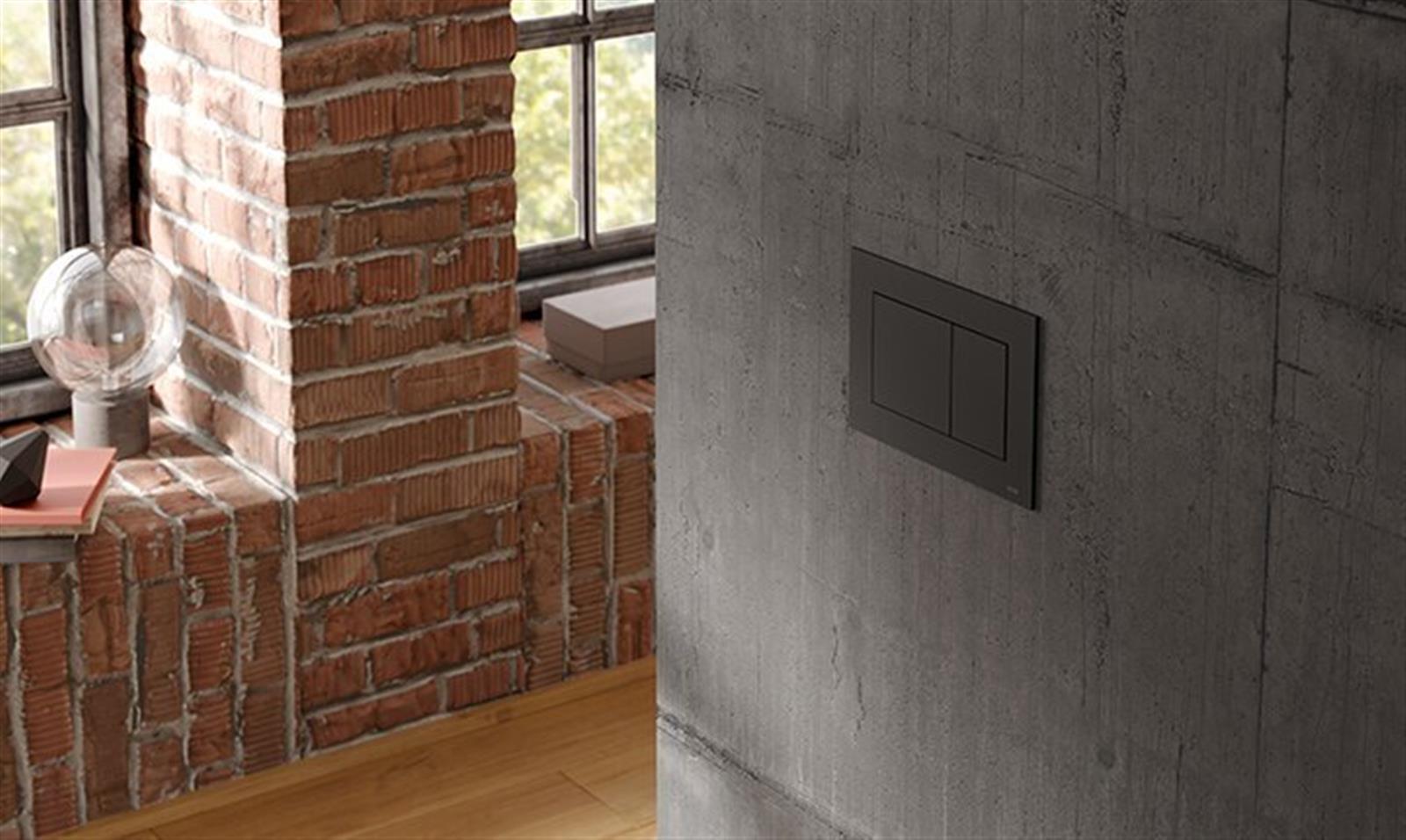 TECEnow Plaque de commande double touche, Blanc brillant (9240400) - 5