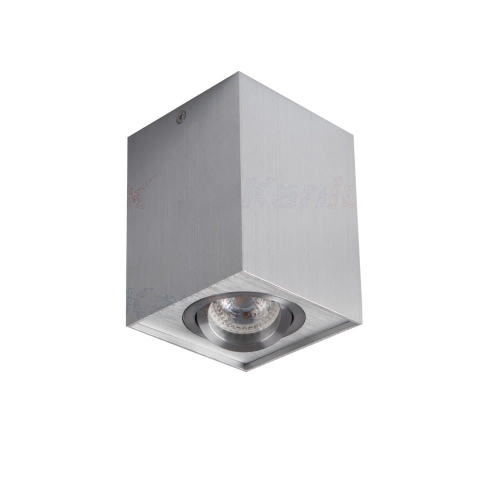 Reflektor sufitowy spot natynkowy Gord kwadratowy aluminiowy 1xGU10x25W wym: 10 x 10 cm aluminium Kanlux