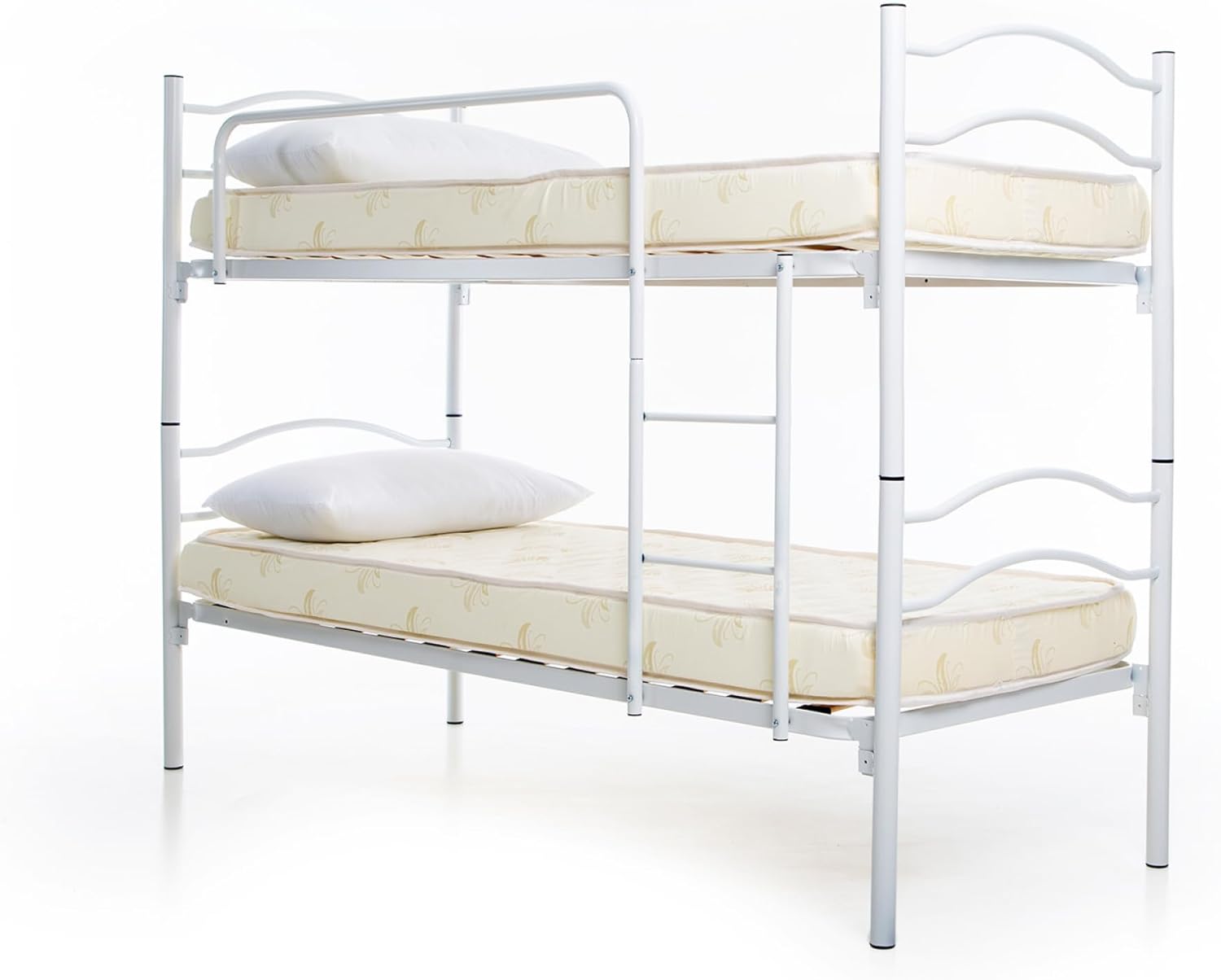 Letto A Castello Kimi In Metallo - Scomponibile In 2 Letti Singoli, 97.5x165x210 Cm, Grigio, Con Rete A Doghe - Foto 2