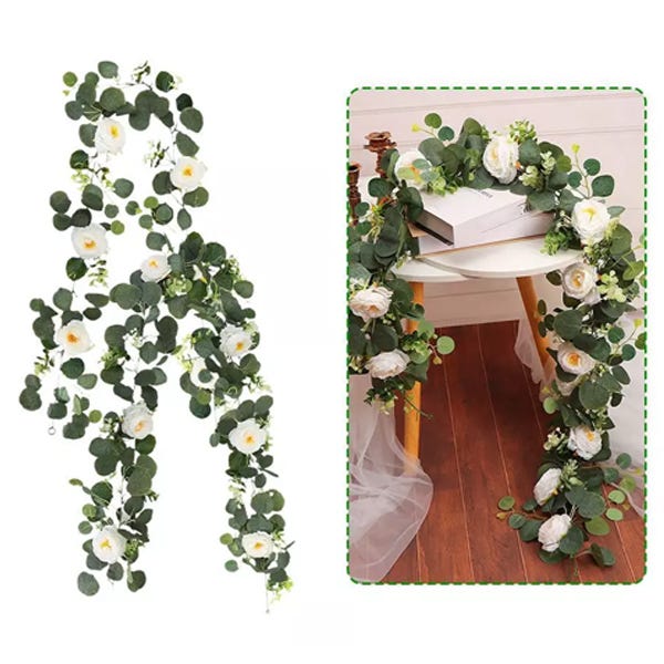 Ghirlanda Edera Artificiale 20 Metri - Decorazione Per Matrimoni E Feste - Foto 8