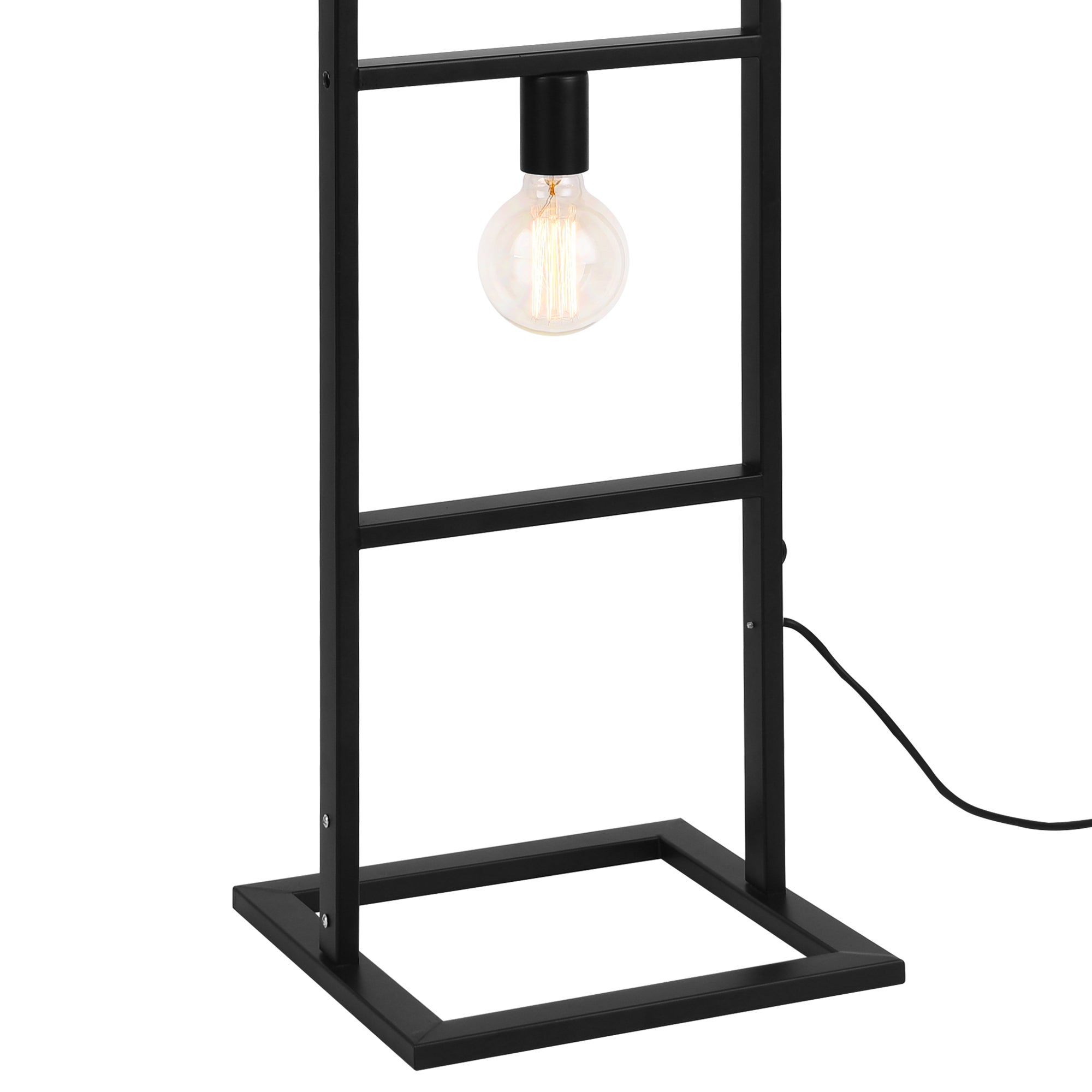 [lux.pro] Lampadaire Lampe À Pied Métal Noir 4 X E27 142,5 X 31 X 31 Cm - 3