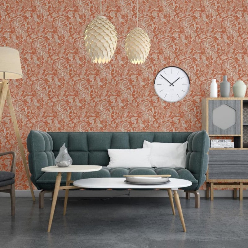 Tapeta Mae, pomarańczowo-beżowa DUTCH WALLCOVERINGS - 4