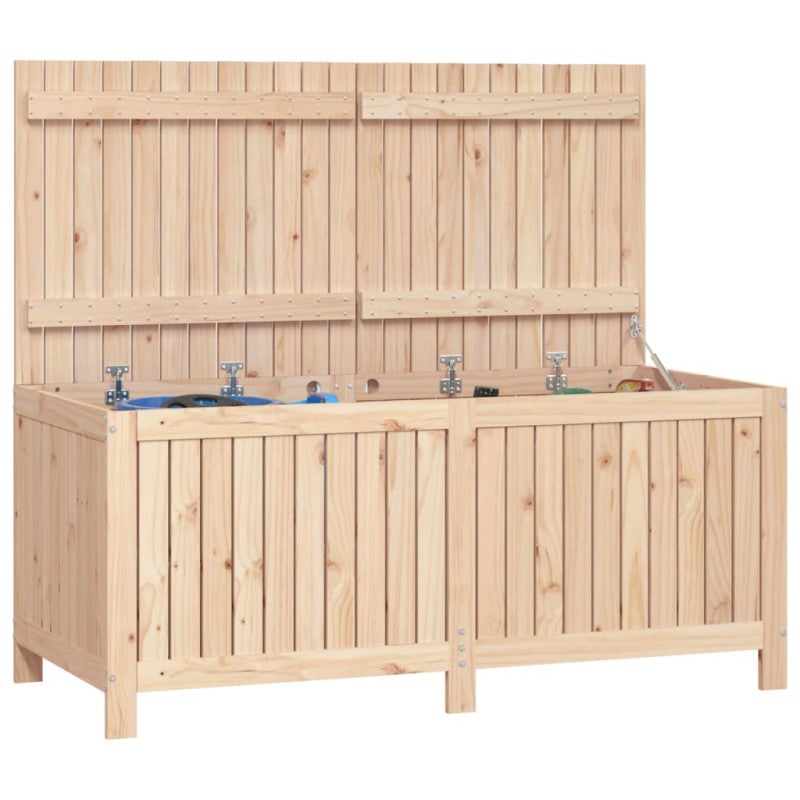 vidaXL Contenitore da Giardino 147x68x64 cm in Legno Massello di Pino - 4