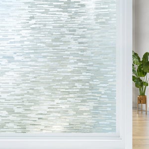 DIMEXACT Film Dépoli Givré Adhésif 152 Cm X 1 M - Protection Intimité Et UV Pour Vitres