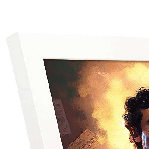 Poster Con Cornice Nera Di Pablo Escobar - Ritratto In Stile Cartoon - Nacnic, Formato A4 (21x29,7 Cm) - Illustrazione Colorata Per Decorazione Parete - 2