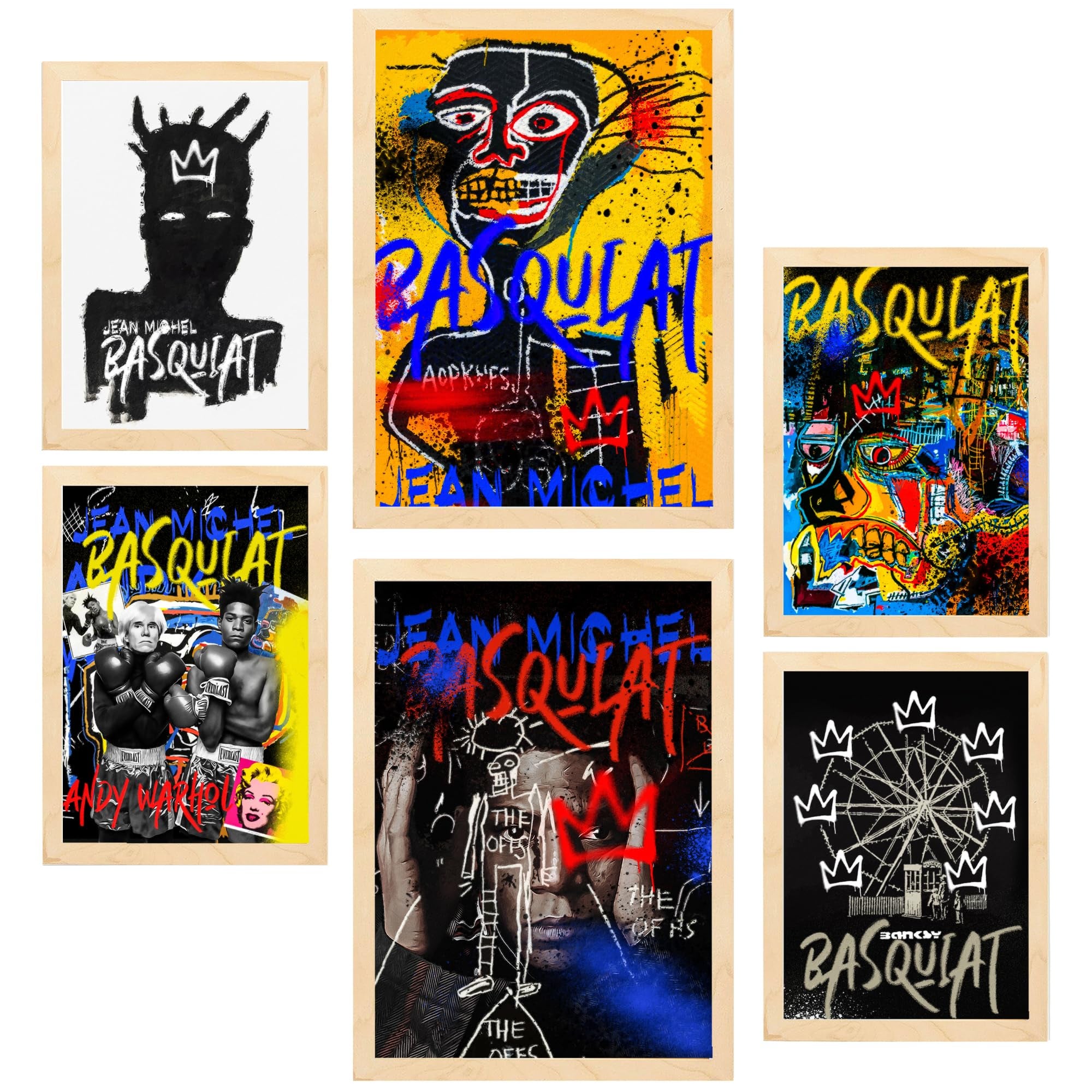 Nacnic Lot De 6 Affiches Graffiti Urbain Art De Rue | Leroy Merlin