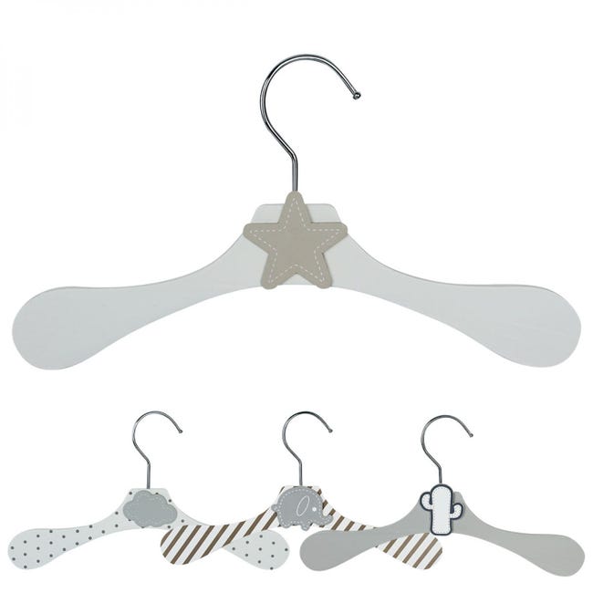 Lot de 2 cintres bébé prénom et Liberty Lot de 2 cintres bébé prénom et Liberty