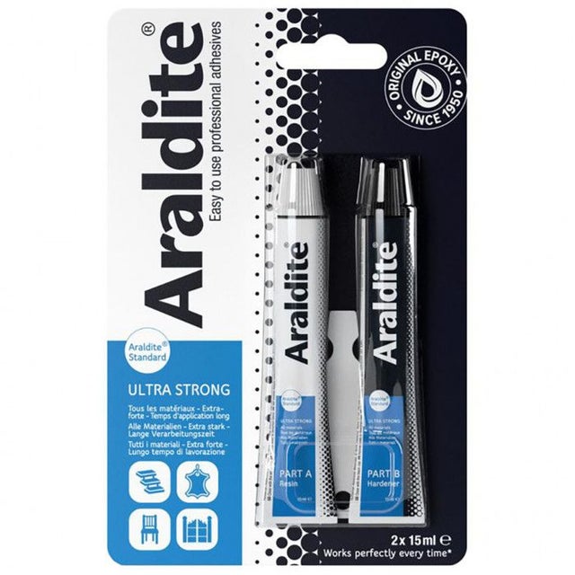 Cyanolit Araldite pâte de fixation époxy bi composant 2 x 15 ml prise longue