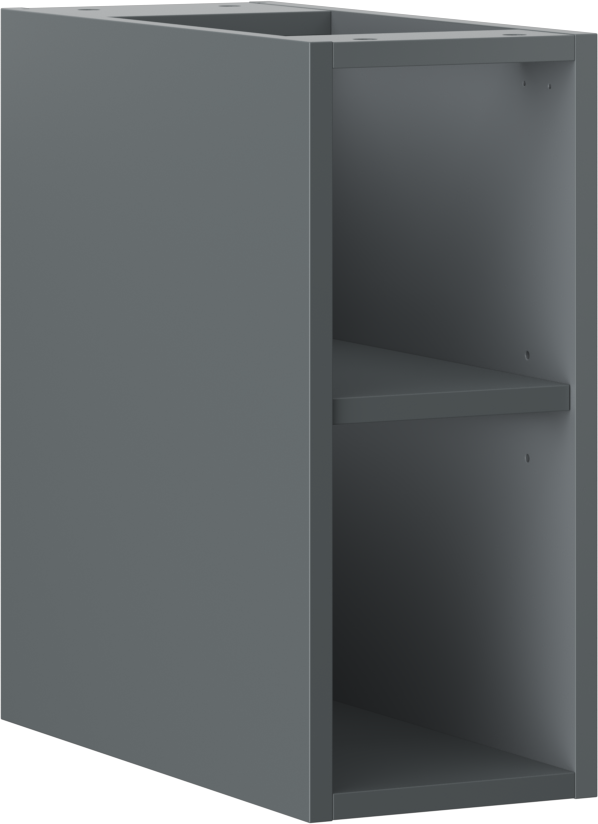 Mexen Box-A szafka otwarta z półką 20 cm, grafit mat - 91AX2-0200-470-0-66