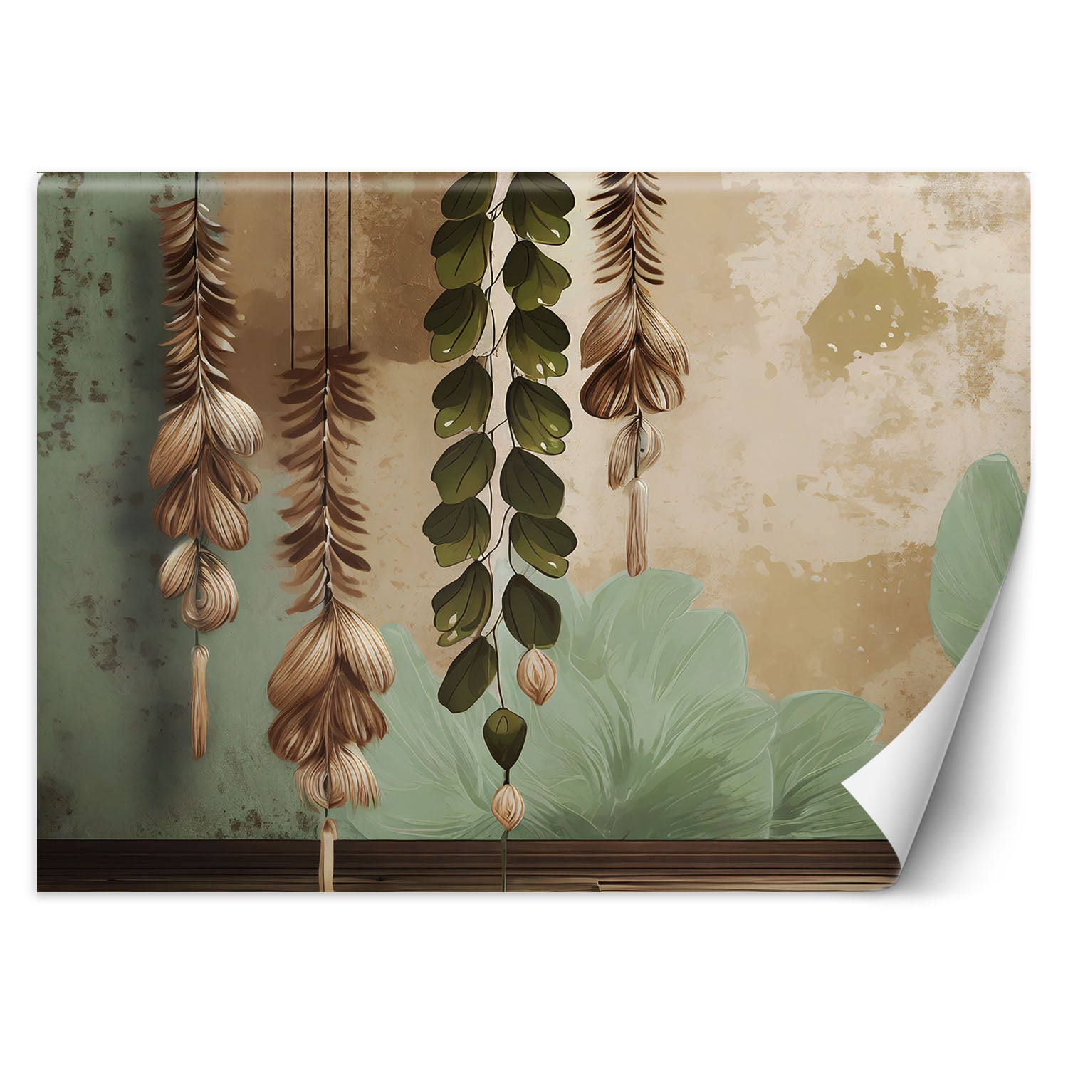Fototapeta, Wiszace liście vintage 150x105