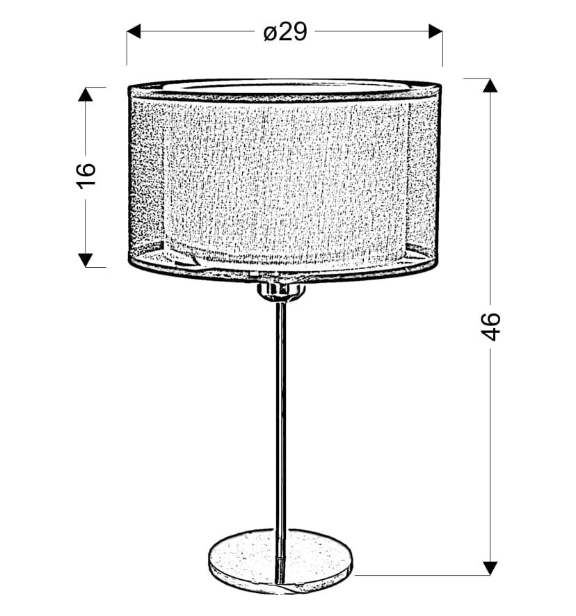Lampa stołowa Candellux SOLO 41-27897 chrom