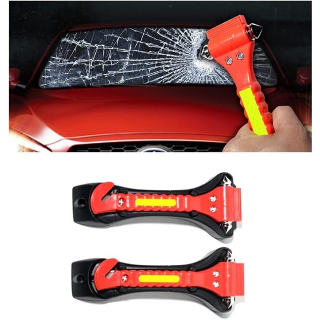 2 Pièces Marteau De Sécurité Pour Voiture,Brise Vitre Coupe Ceinture2 En 1 Coupe Ceinture Brise Vitr Avec Soclepour Voiture Outil Devasion Durgence 2 Pièces Marteau De Sécurité Pour Voiture,Brise Vitre Coupe Ceinture2 En 1 Coupe Ceinture Brise Vitr Avec Soclepour Voiture Outil Devasion Durgence