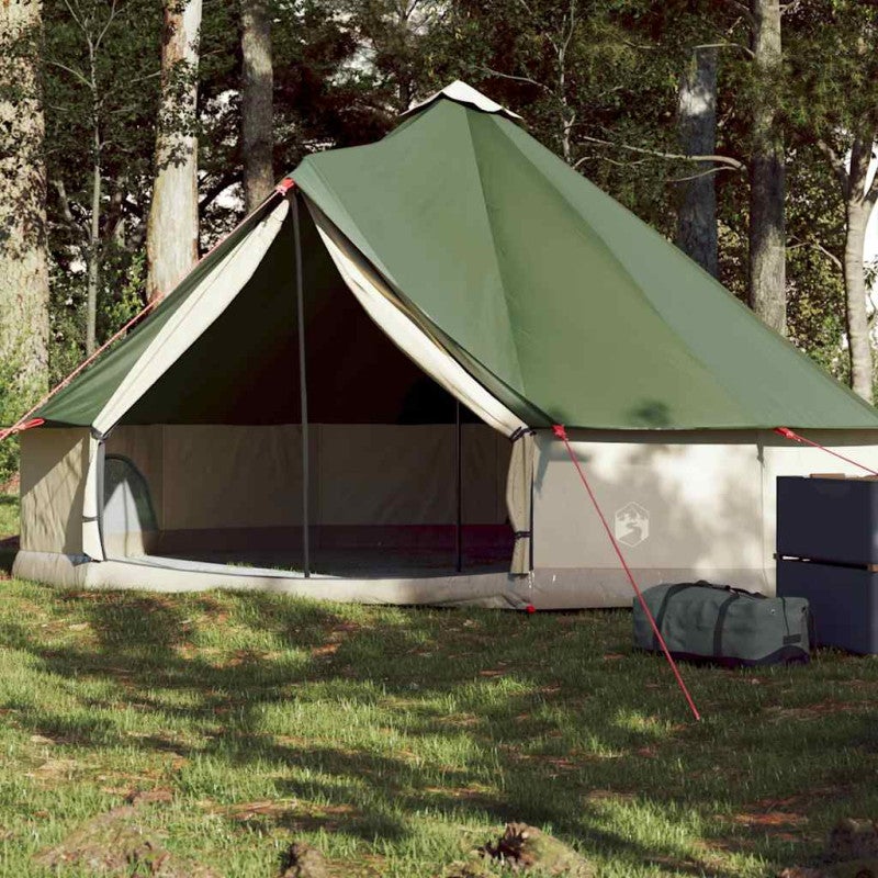 Namiot rodzinny tipi, 6-osobowy, zielony, wodoszczelny