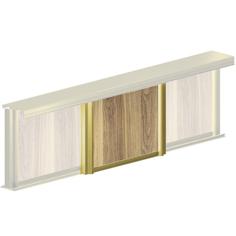 Kit pour 1 porte de placard supplémentaire SLID'UP 220 18 mm - or - 4