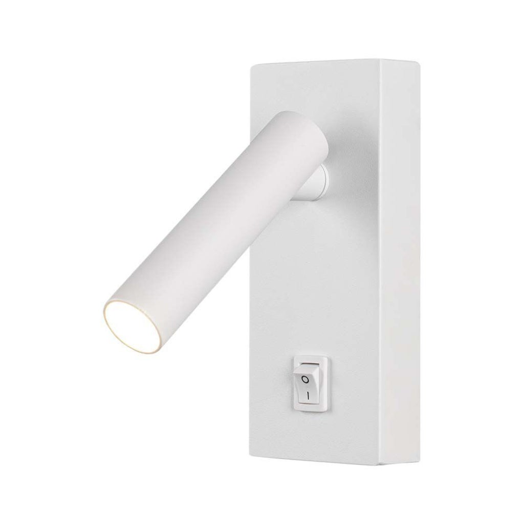 Kinkiet LED z włącznikiem VT-402 biały 2W Ciepła biel 150lm aluminium wym:14x6x6cm IP20 V-TAC