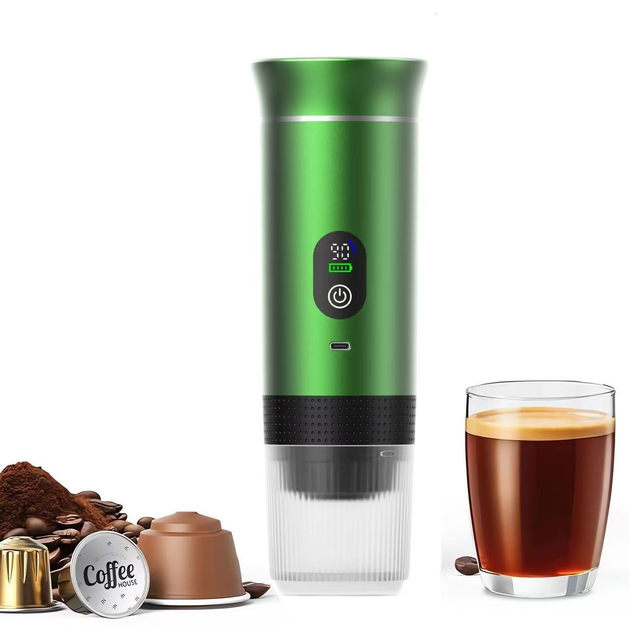 Machine à Café Espresso Cilandar 2024 – 5 Tasses, 800W, Beige (220V)