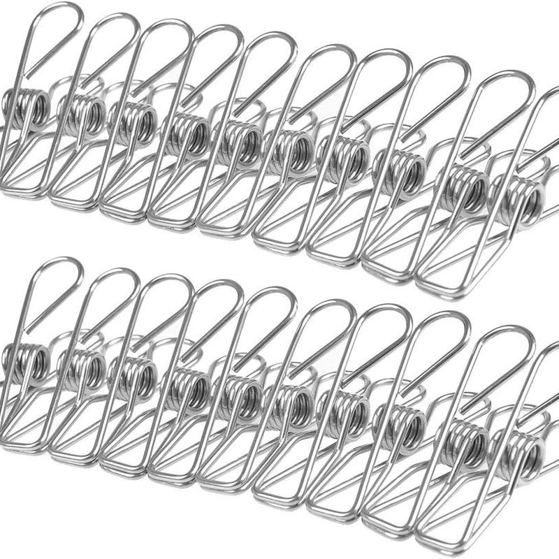 60 sztuk klamerek do bielizny, klipsy ze stali nierdzewnej, klipsy kuchenne, łazienkowe, kuchenne, ozdobne, klipsy do rysowania ze stali nierdzewnej