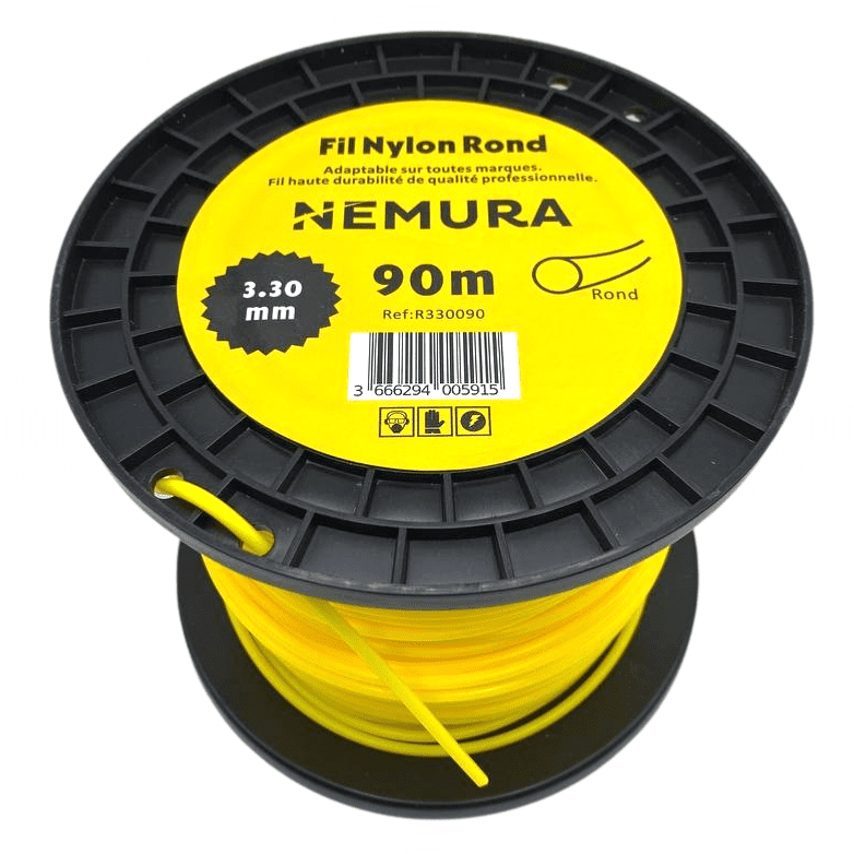 Fil Débroussailleuse Rond L: 90m, Ø: 3,30mm - 2