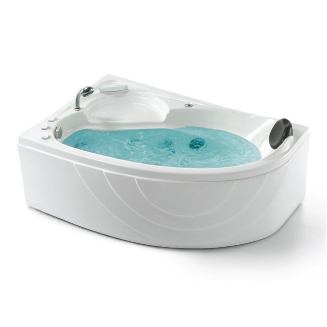 Baignoire balnéo asymétrique 150x100 cm KENYA GAUCHE ICONFORT