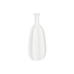 Vase Décoratif En Ciment Lauwra - Blanc, 80cm De Haut - Paris Prix