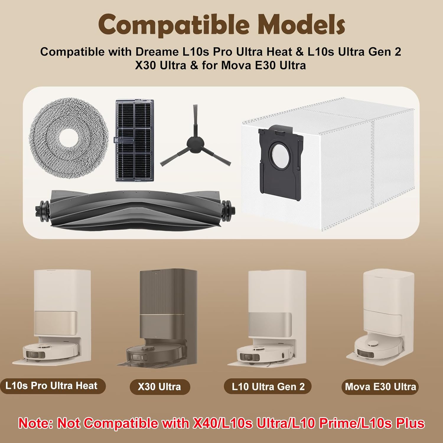 Kit d'accessoires pour Dreame L10s Pro Ultra Heat - 2