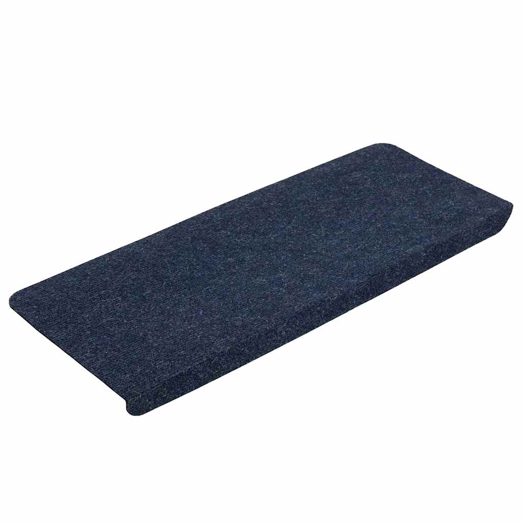 Alfombrilla autoadhesiva escalera 30 uds | alfombras de escalera | tapetes de escalera azul 65x24,5x3,5 cm cfw127416