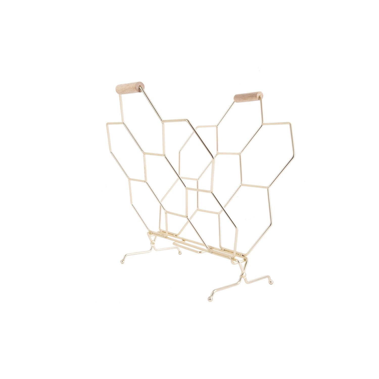 Porte-revues Nid d'Abeille - Plaqué or - 2