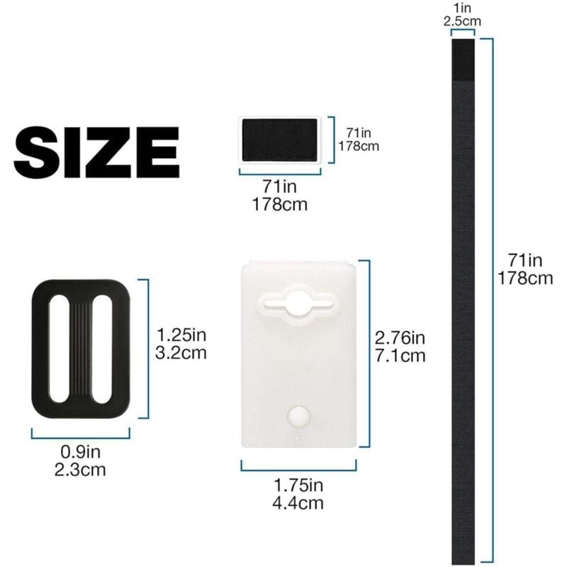 8 Pièces Enrouleur De Bâche pour Piscine Sangles Et Clips De Fixation pour Les Enrouleurs Moulinet De Couverture Solaire De Piscine pour Tube Solaire - 3