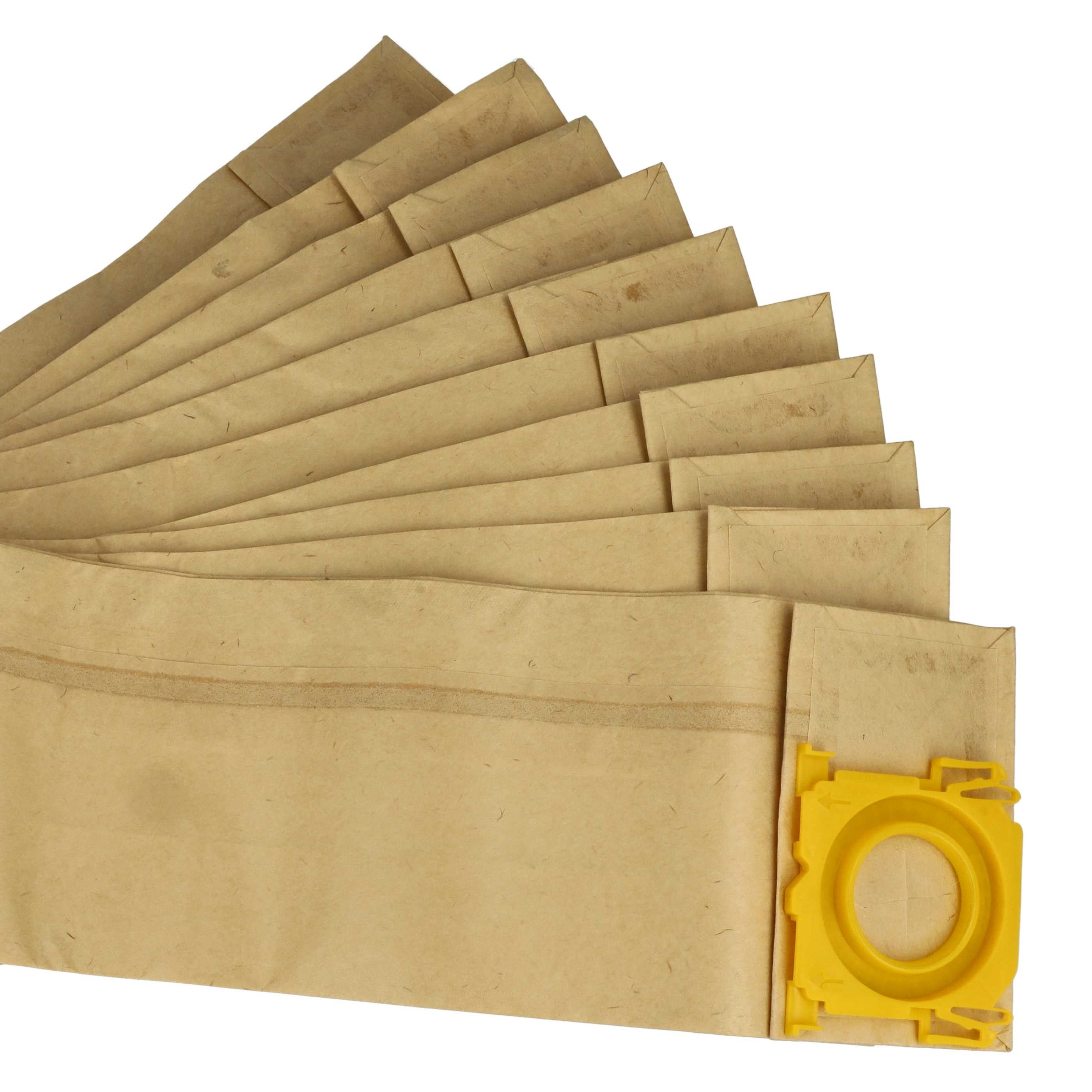 vhbw 50x Sacs compatible avec Sebo 470 Electronic, Air belt C, Airbelt C 2.1 aspirateur - papier, 23,5cm x 15,5cm couleur sable - 4