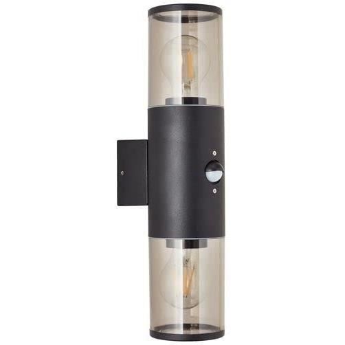 Lampa ścienna zewnętrzna Brilliant SERGIORO czujnik ruchu IP44 czarna - 7