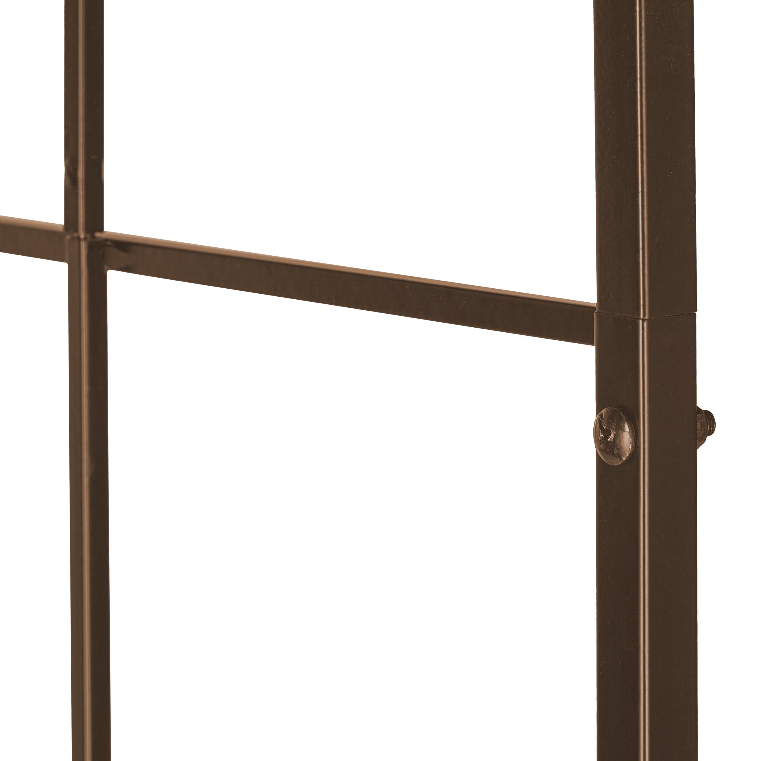 Arche à rosiers, métal, portail de jardin, HxLxP 224x110x41 cm, tuteur solide pour plantes grimpantes, bronze, Relaxdays - 7