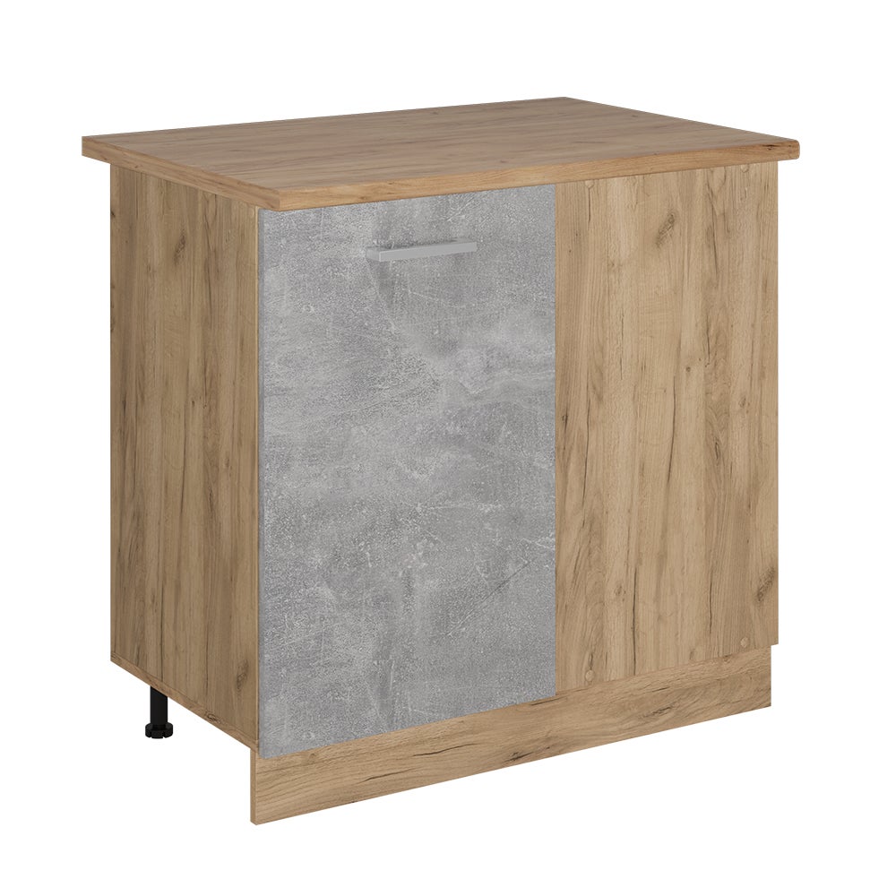 Vicco Szafka narożna R-Line, Beton, 86 cm , BP Dąb