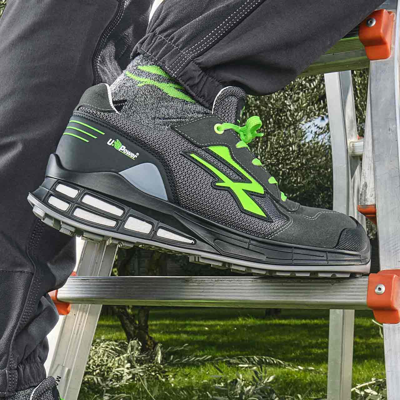 Chaussures Egon Gris/Vert Basses 44 S1P Upower - 3