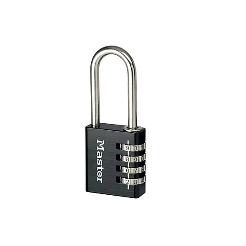 Kłódka szyfrowa Master Lock Programowalna 4 cyfry czarna aluminium