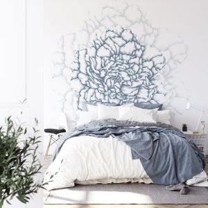 Mural De Papel Pintado De Peonías, Vinilo Decorativo Floral