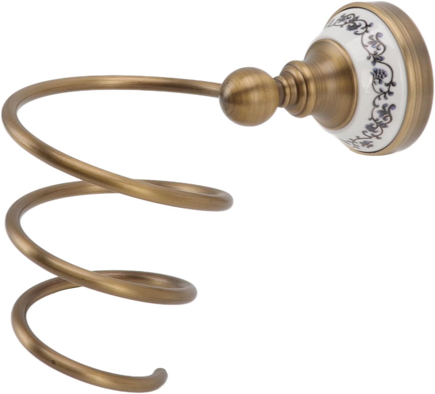 Support de Sèche-Cheveux en Laiton Support de Sèche-Cheveux Rétro pour Accessoires de Stockage de Bain - 6