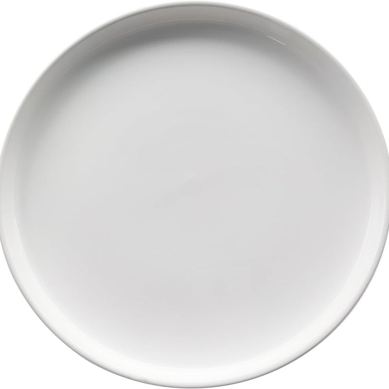 Biała ceramiczna doniczka o średnicy zewnętrznej 31 cm, odpowiednia do skrzynek kwiatowych wewnątrz i na zewnątrz, 1 szt.