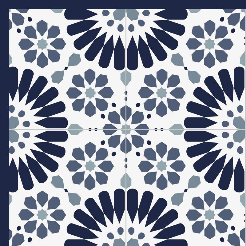 Tapis antidérapant - Marsiho - vinyle - int./ext. - Bleu - 50x200cm - 5