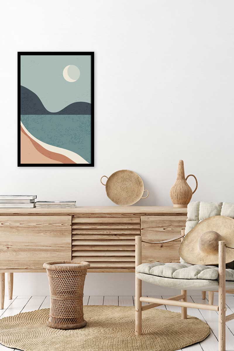 Cartel Orilla bajo la luna - 40x60cm - made in France - 4