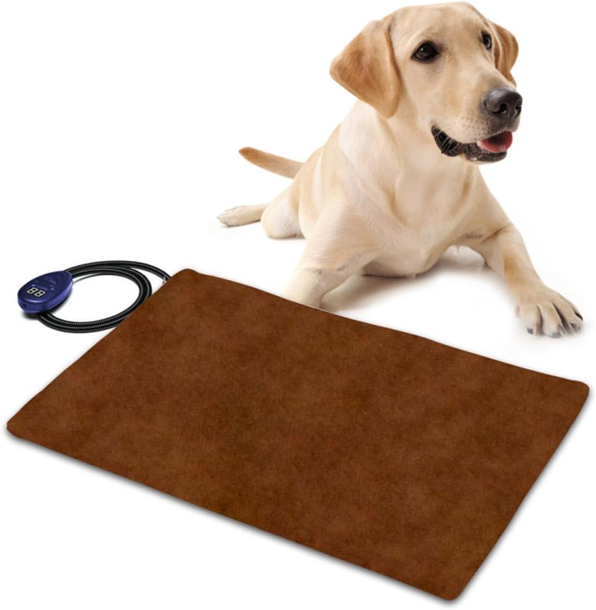 Coussin Chauffant Pour Chat Et Chien - Tapis Thermique Auto-chauffant 60x45 Cm, En Polyester Et Laine D'agneau, Lavable Machine, Antidérapant - 6