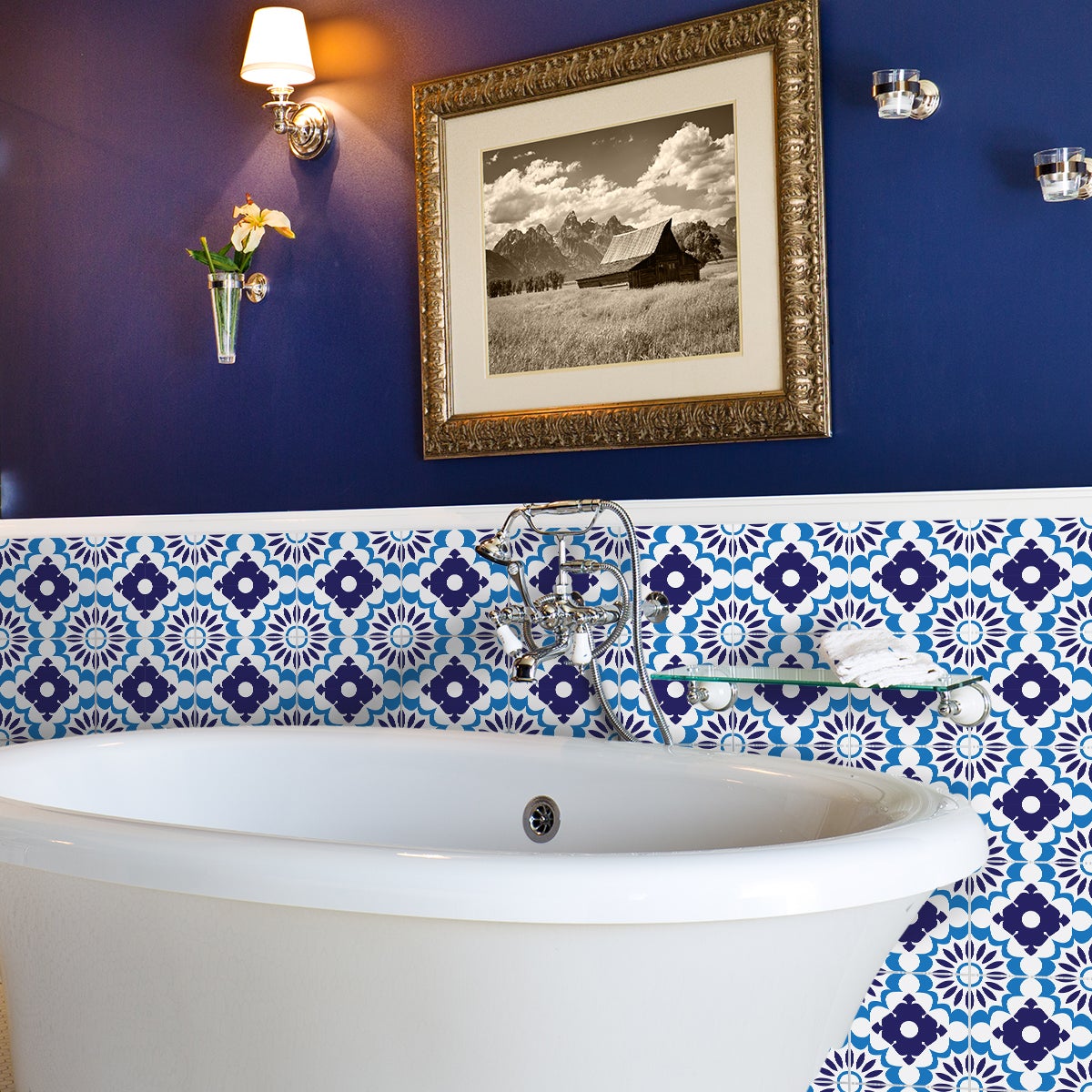 24 adesivi piastrelle di cemento azulejos Palermo - Sticker adesivo - adesivi murali - 24stickers20x20cm - 3