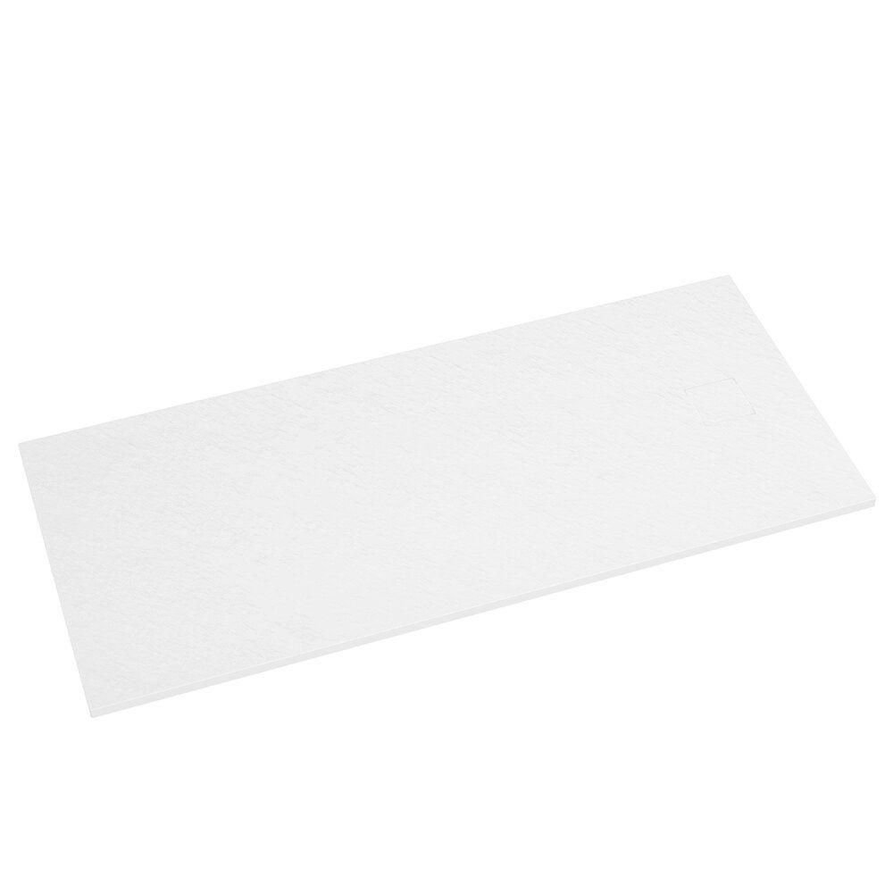 Receveur de douche 70 x 160 cm, couleur blanc effet pierre | Samos - 8