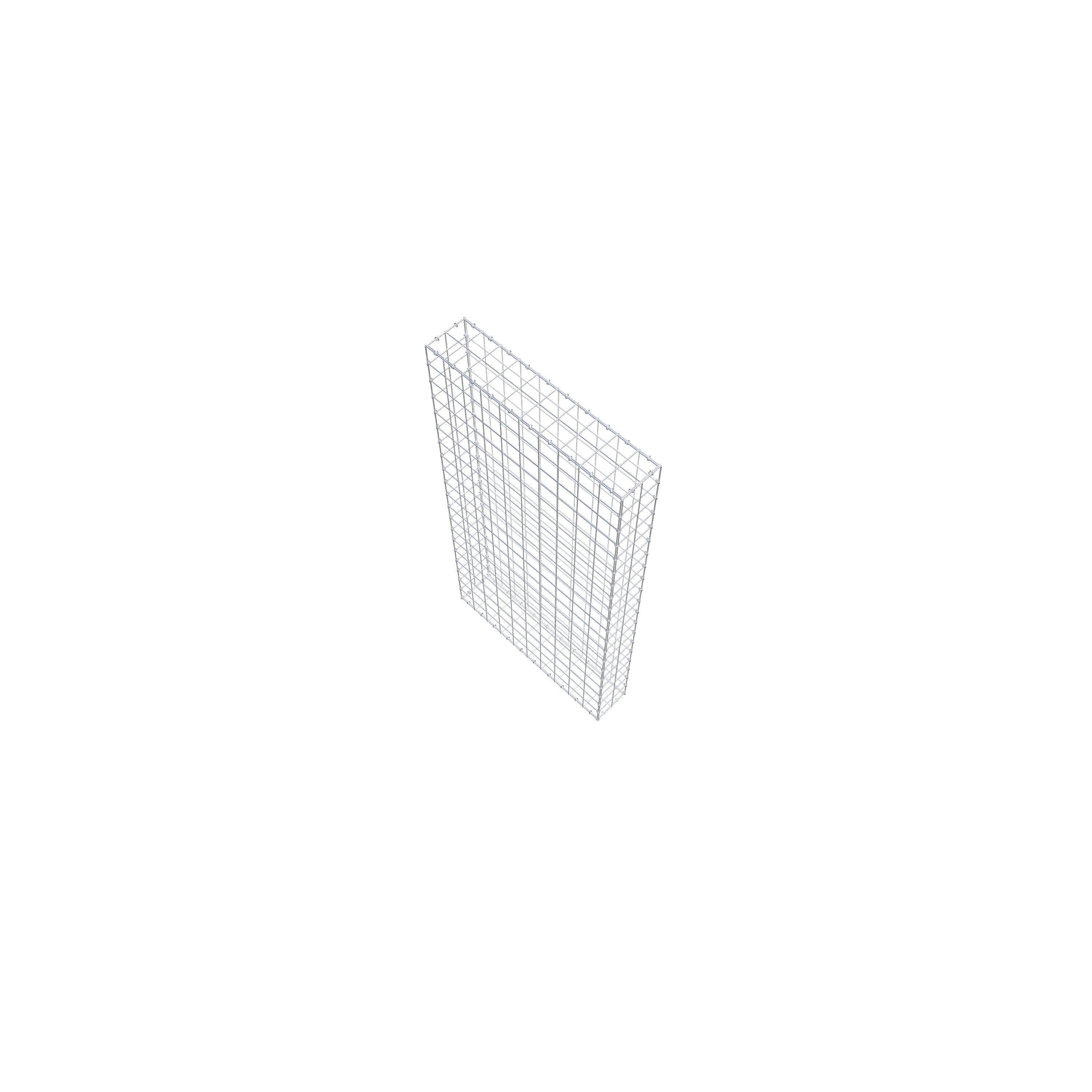 Gavión de acero galvanizado 200x100x20cm (LxAxP), malla 10 x 10cm, Anillo en C, jaula metálica para muro o jardín - 7
