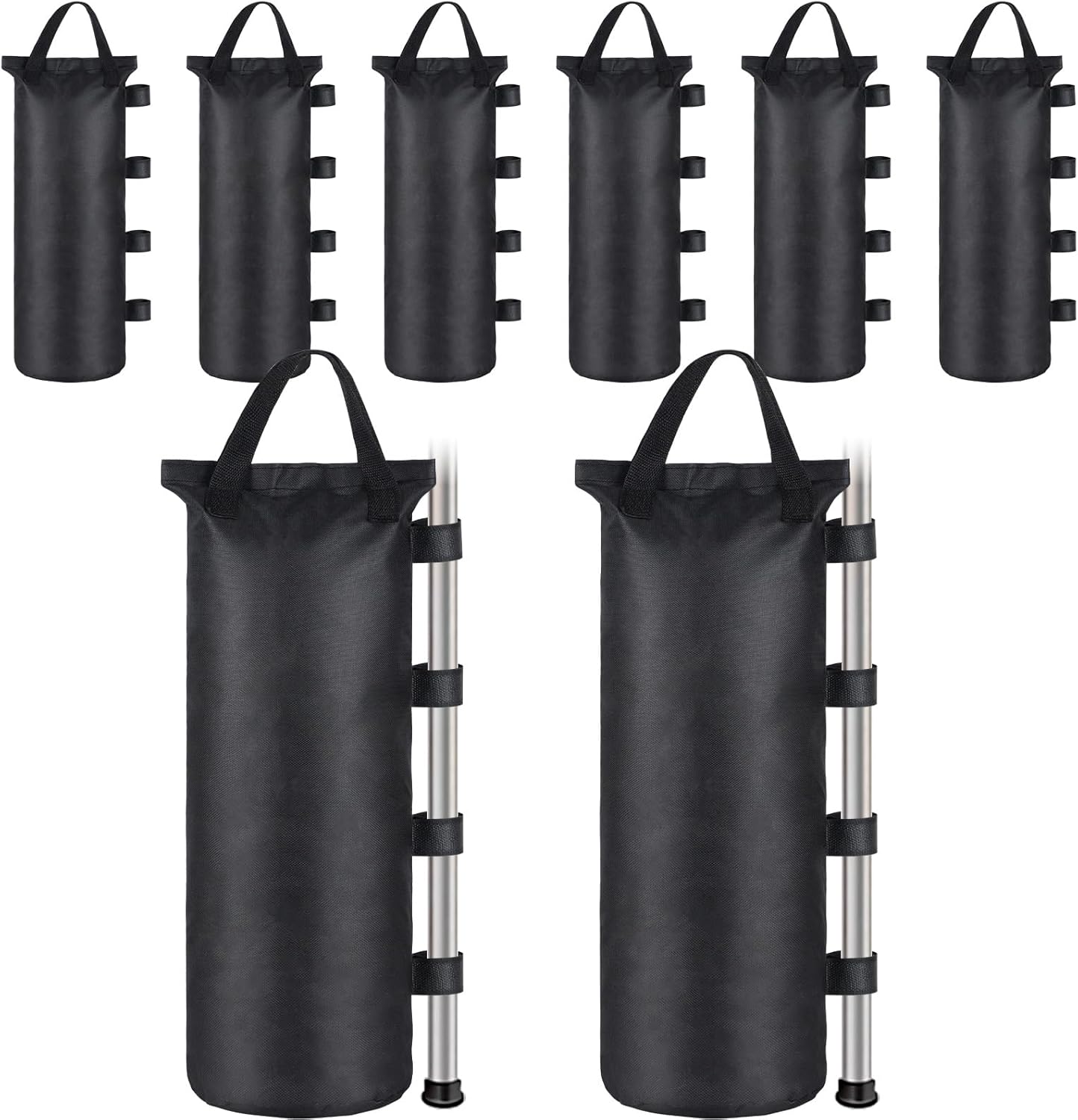 8 worków z piaskiem, 600D Oxford Fabric, worek z obciążeniem do altanki, worek z piaskiem do nóg altanki, worek z obciążeniem do piasku