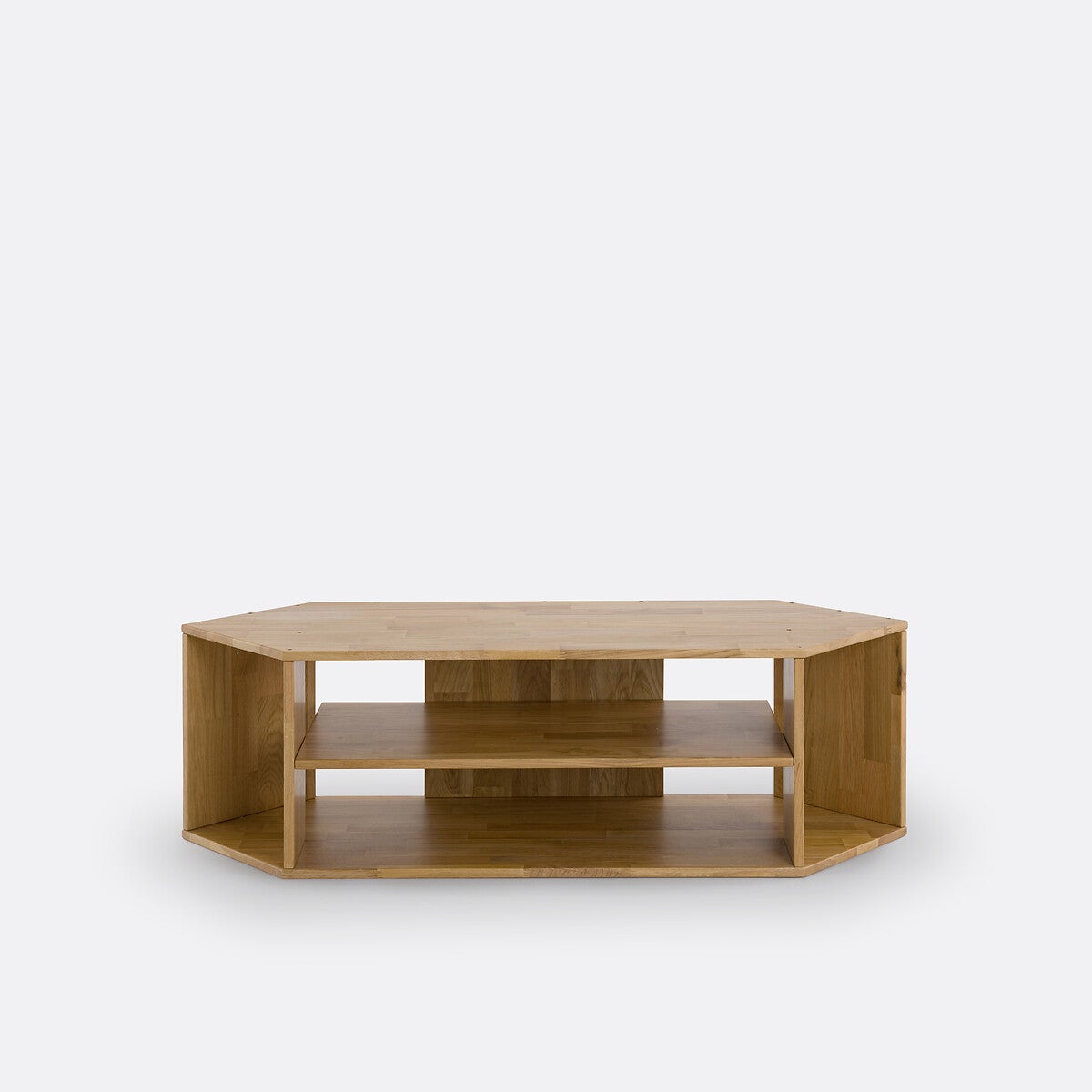 Meuble TV d'angle chêne massif, Edgar - Chêne - taille unique - 2