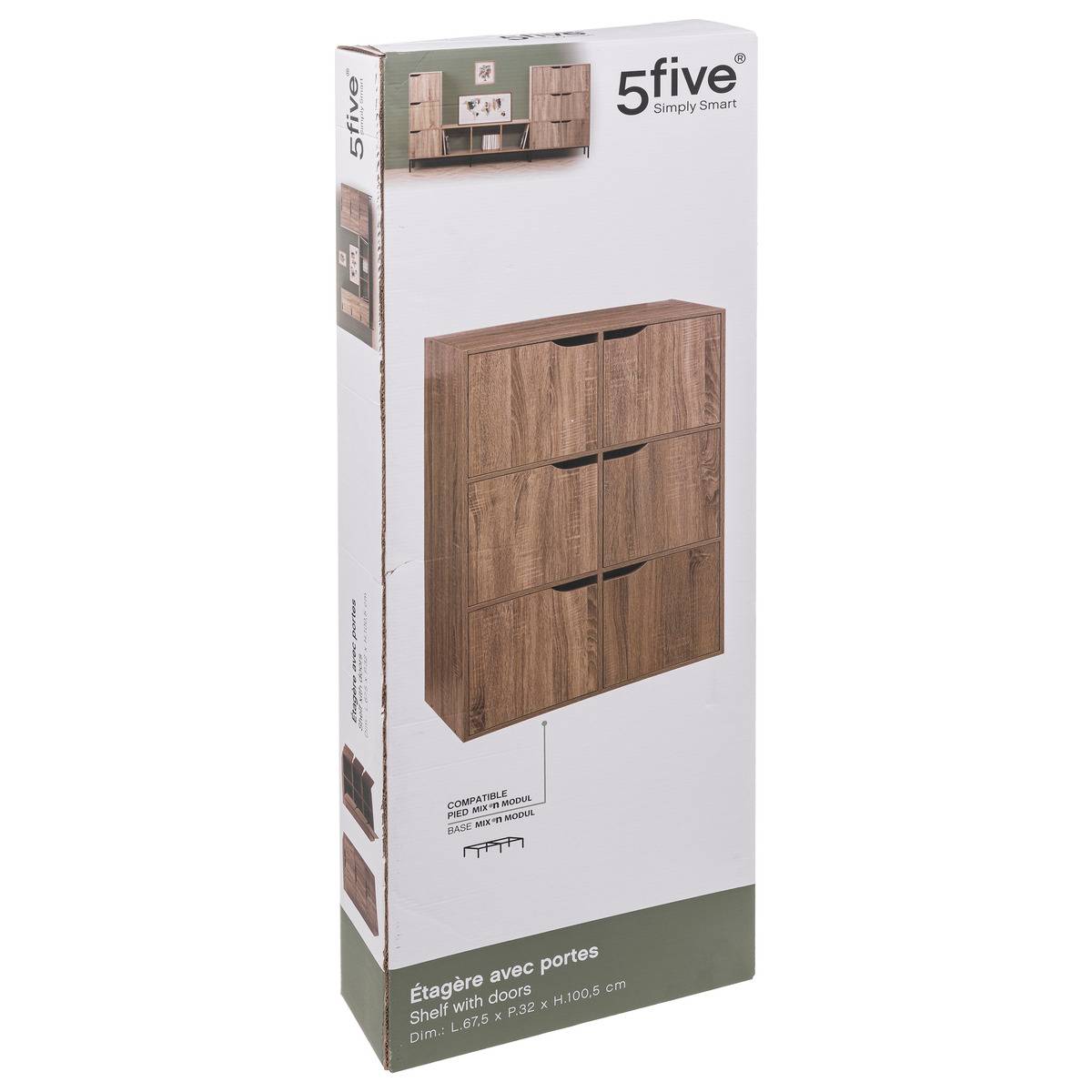 Étagère 6 cases porte 