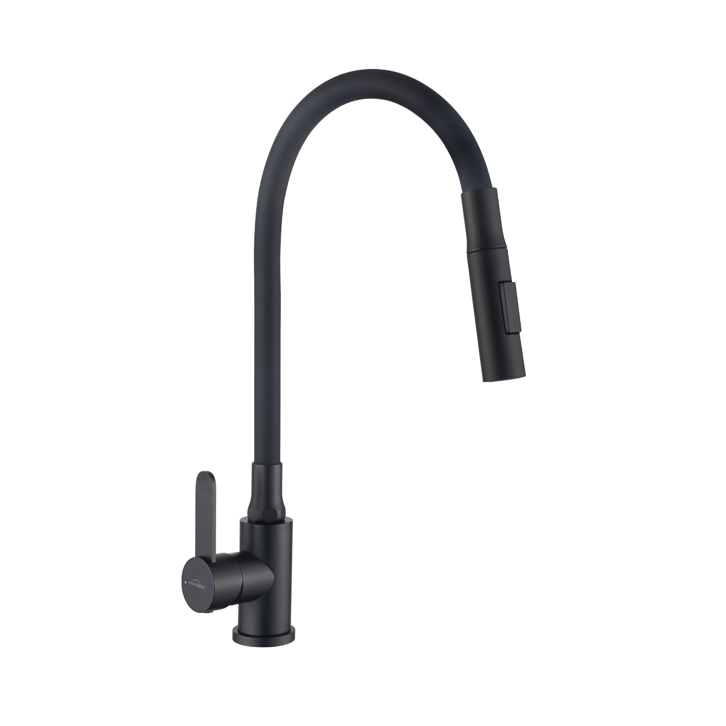 Bateria kuchenna Invena Roko z elastyczną 2f wylewką, czarny