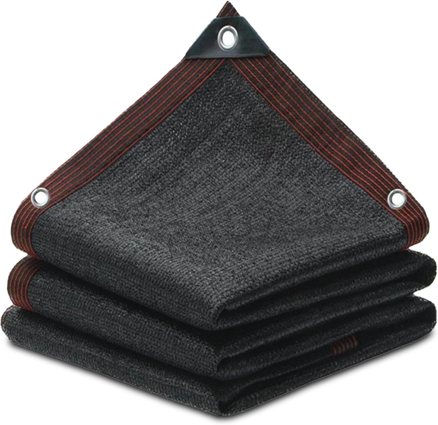 (Czarna, 2mx5m) Tkanina zacieniająca, siatka przeciwsłoneczna, 90% ochrony przed słońcem, odpowiednia na tarasy, do ogrodów, szklarni, jako osłona r