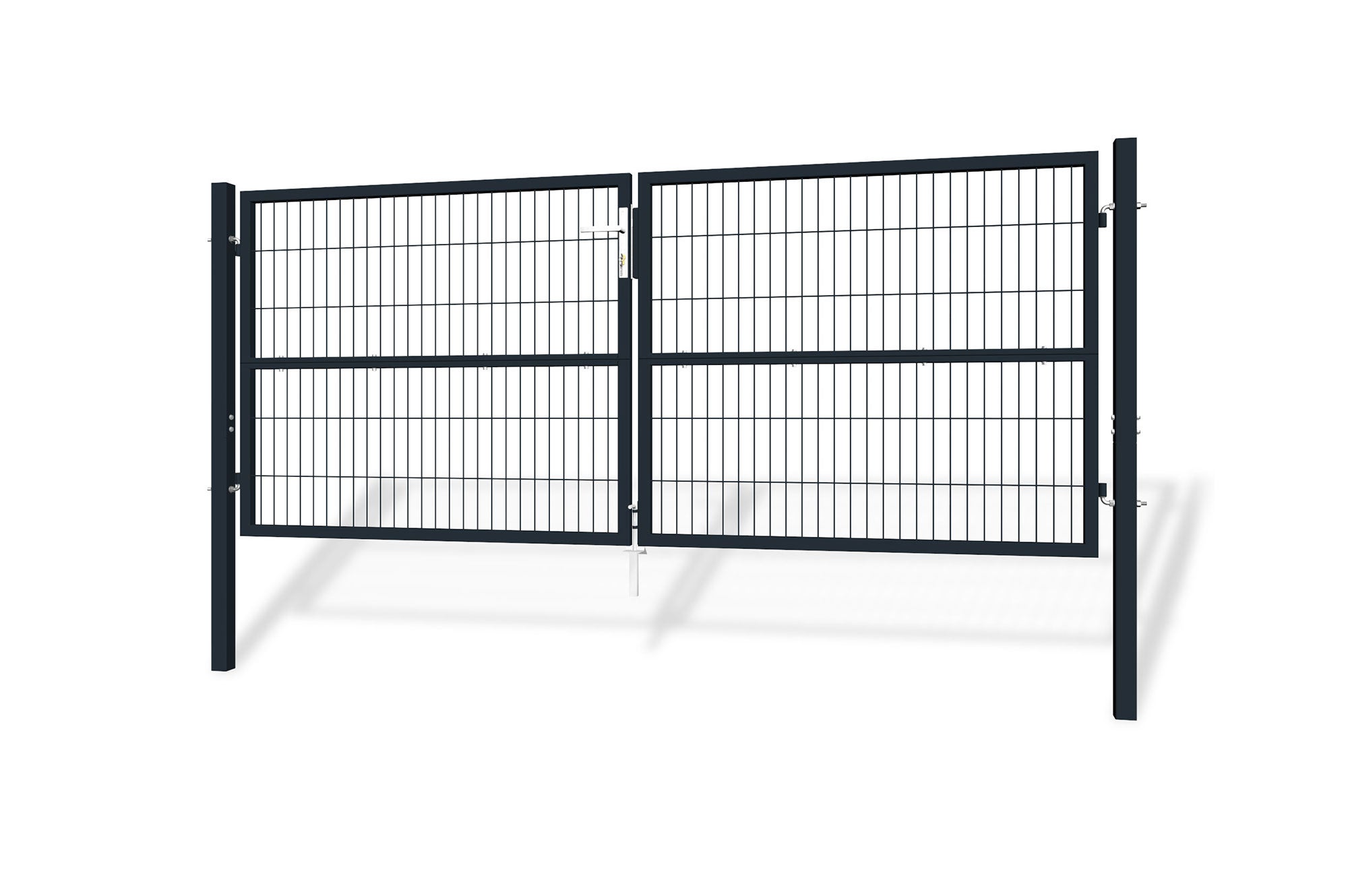Portail battant grillagé 3m RAZO H.120cm Gris - 3